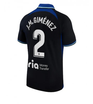 Atletico Madrid Jose Gimenez #2 Bortedrakt 2022-23 Kortermet